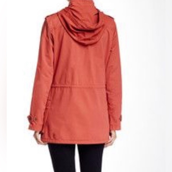 BNCI Blanc Noir|Burnt orange canvas utility jacket,long line•••Size medium - Picture 2 of 10